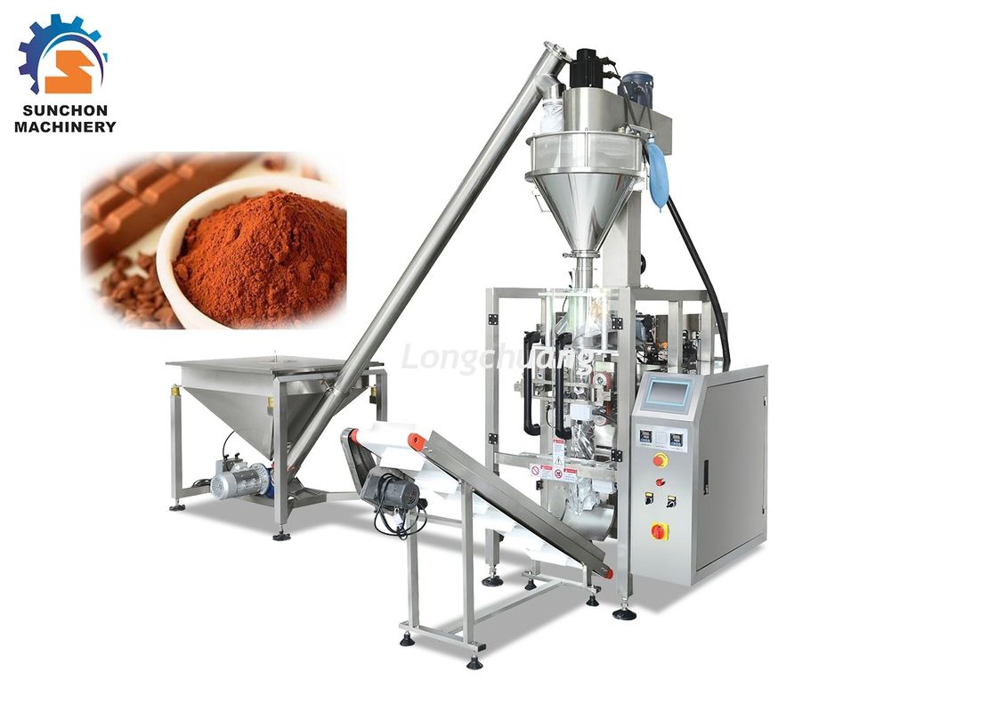 Flour Semi Automatic Packaging Machine Colorful Touch Screen Control