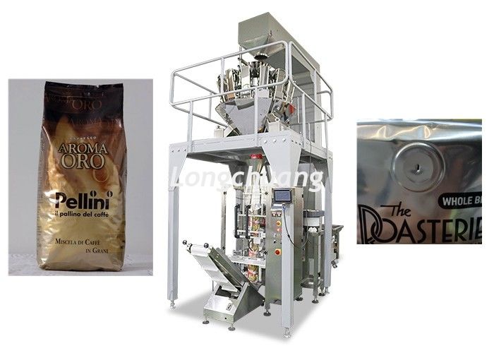 Coffee Beans Multihead Weigher Packing Machine Stainless Steel 10 Heads Valve