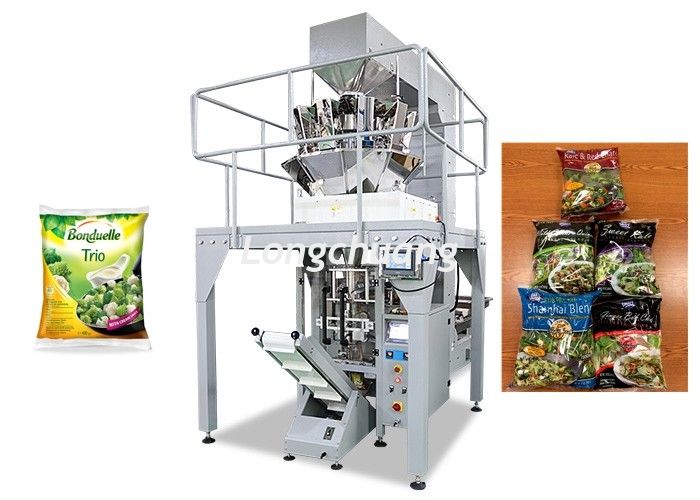 100g Salad Automated Packing Machine Pillow Bag Shape 4000ML Volume