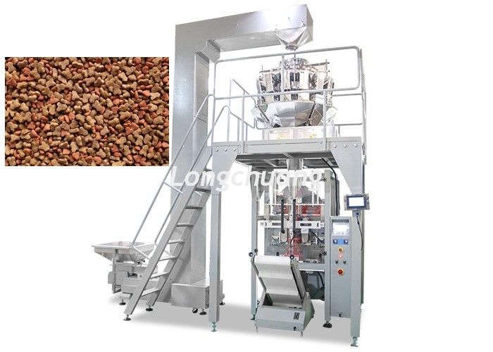 Multi Functions Pet Food Packaging Machine , Snack Weighing Packaging Machine
