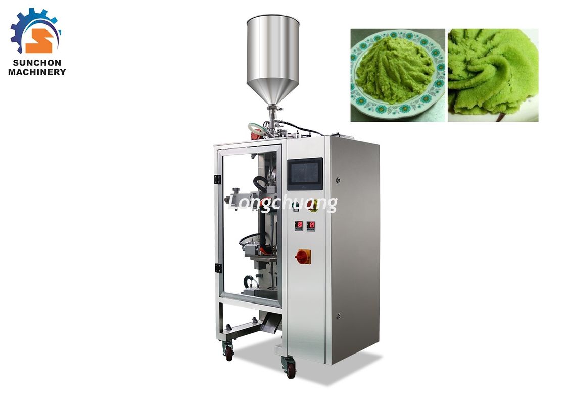 1 - 50 Gram Automatic Sachet Packing Machine For Wasabi Paste / Liquid Food