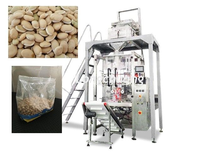 Grain Automated Packing Machine With Linear Weigher Large Volume Capacity