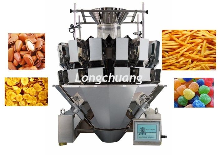 Food Packing With Scale  Automatic Weighing Multihead Weigher