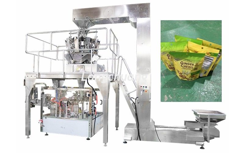 10 Heads Weigher Automated  Packing Machine for Pistachio Nuts 380V 3 Phase