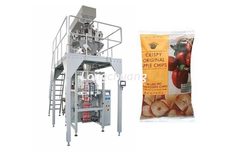 Dry Fruit Apple Chips Multihead Weigher Packing Machine Full Automaitc