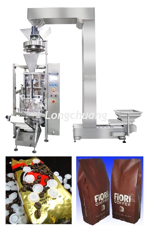 Multi Function Coffee Bean Automated Granule Packing Machine With Valve High Speed