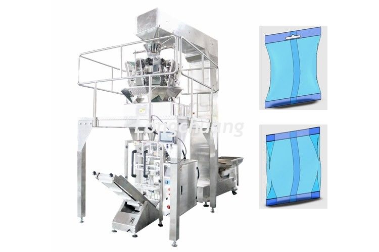 Vertical Automated Packing Machine , 10 Heads Weigher Rice Seal Pack Machine