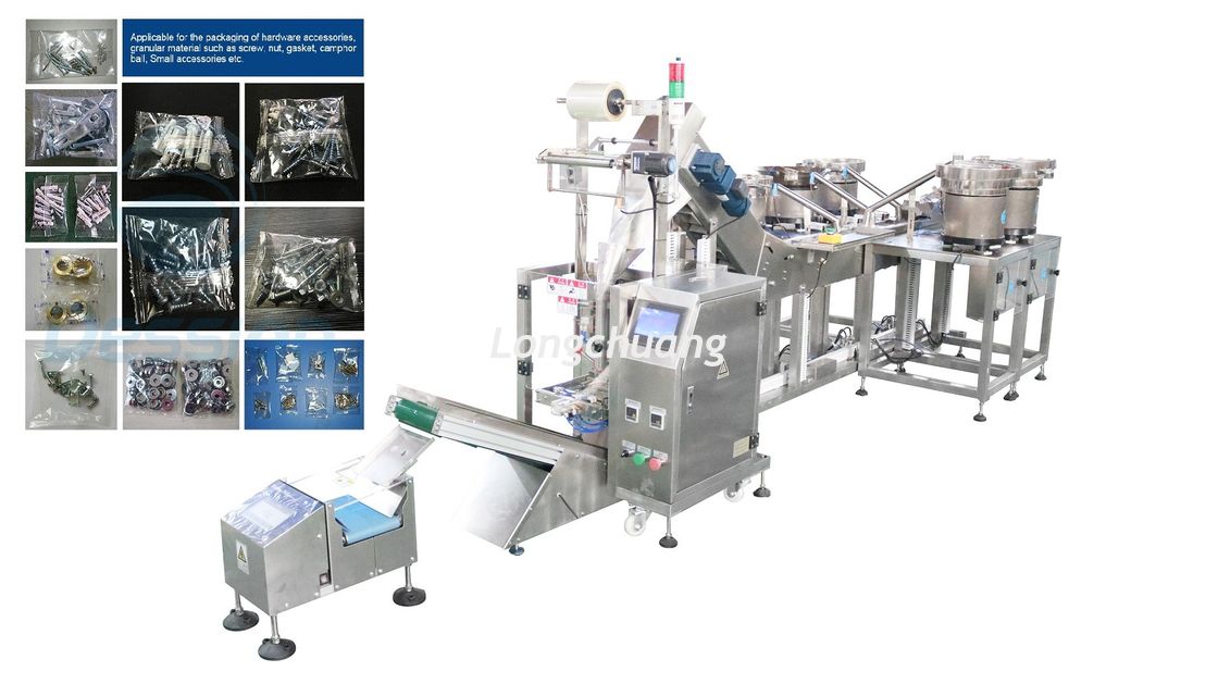Automatic Hardware Parts Counting Vertical Packaging Machine High Speed