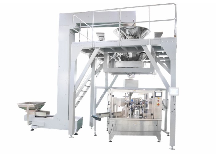 PLC Operated Food Packing Machine , Fully Automated Doypack Packing
