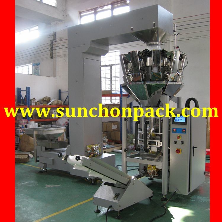 Pillow Bag Raisins Automated Packing Machine With Colorful Touch Screen