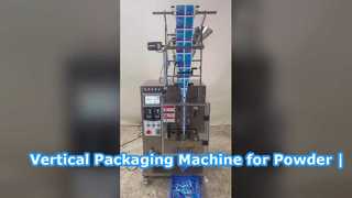 Vertical Powder Packing Machine with Three-Side Sealing & Split Mold