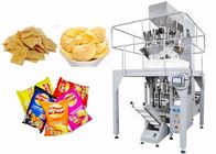 Vertical Form Fill Seal Packing Machine / Omron PLC Food Bag Former
