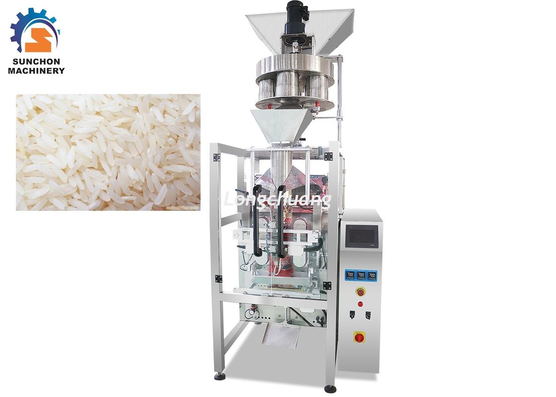 High Efficient Rice Packaging Machine , Automatic Bagging Machine For 1KG 5KG Rice