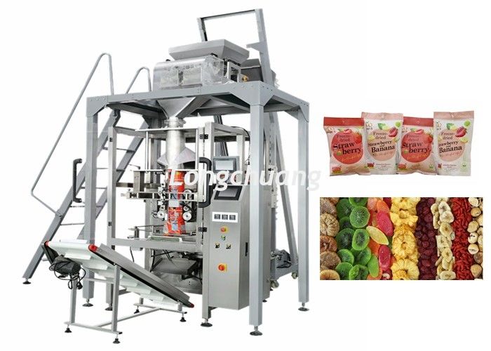 Dried Fruit Linear Weigher Packing Machine 5 - 70 Bags / Min Packing Speed
