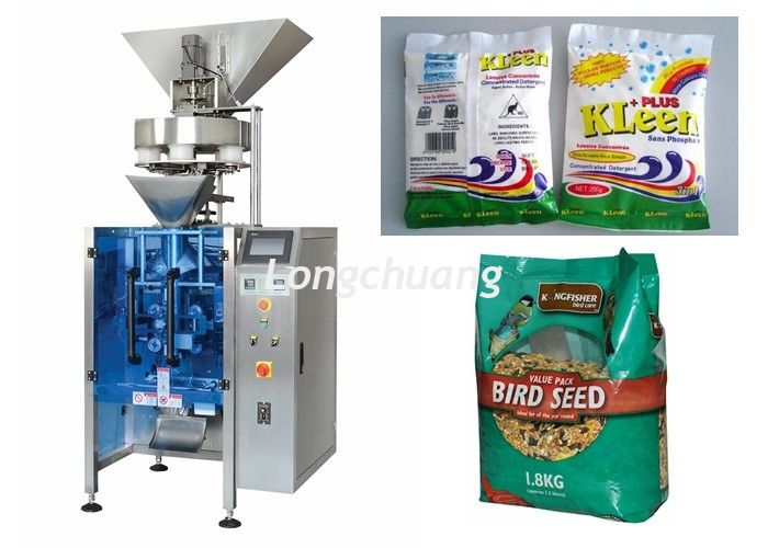 Granular Food Vertical Form Fill And Seal Packaging Machines 2000ML / Bag