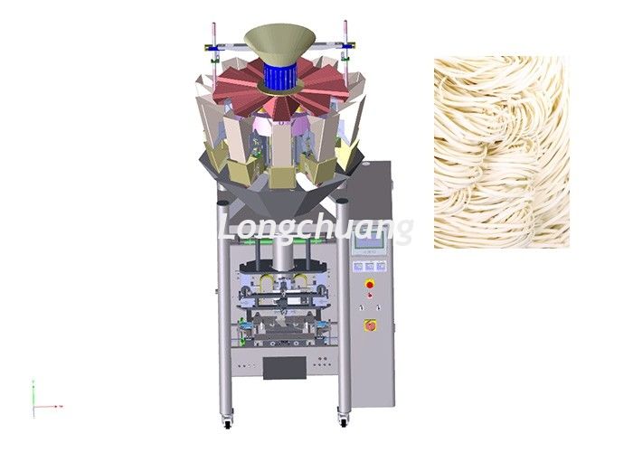 Noodles Linear Weigher Packing Machine With Multiheads Scale Electric Driven