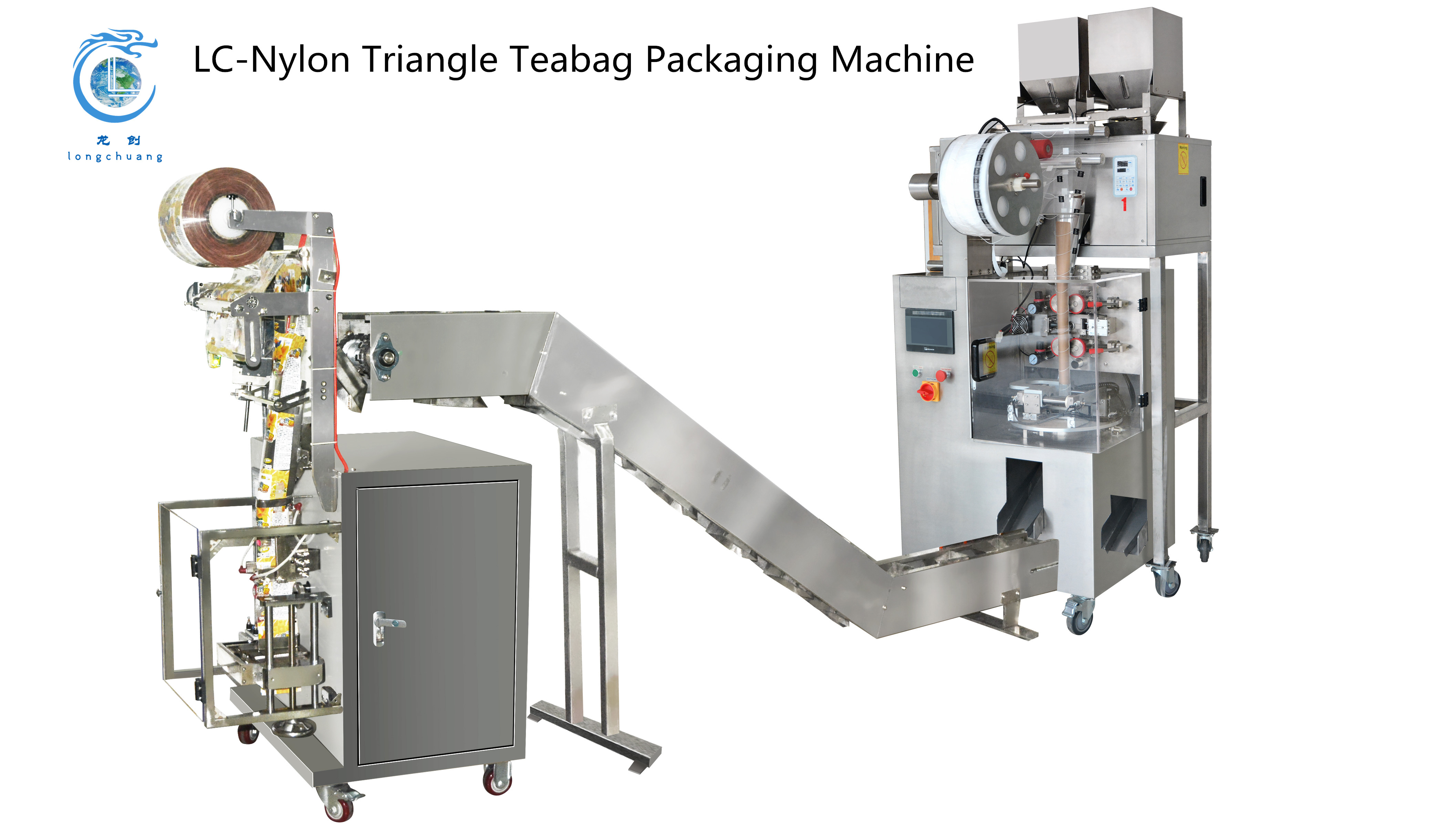 Teabag Machine 304SS Nylon Teabag Packaging Machine Black Tea Green Tea Packing Machine
