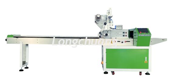 LC-350S Horizontal Flow Pack Machine offering energy operation and low noise levels to support sustainable manufacturing environments