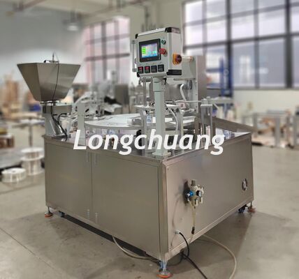 LC-672CF Fully Automatic Vucuum Disc Filling And Sealing Machine CE Certificate